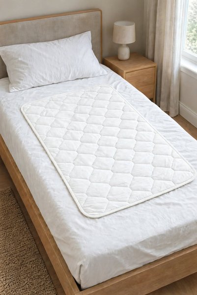 Nart Home Quilted, Waterproof, Washable Patient Mattress Protector | White