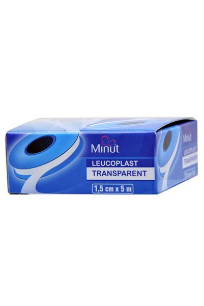 Minut Лейкопласт прозрачен 1,5 см x 5 м