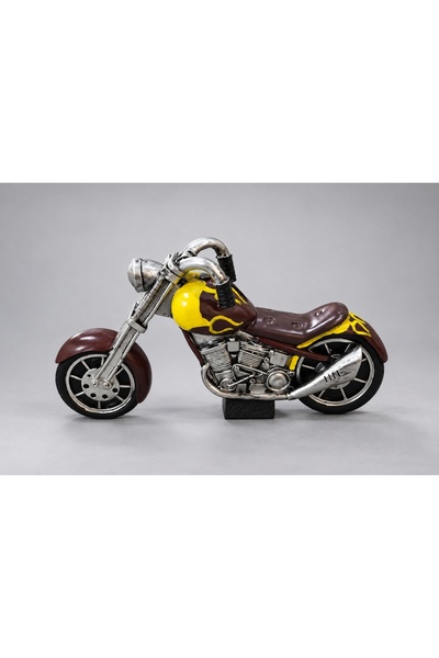 Magic Time Statuetă Decorativă Motocicletă Design Retro Industrial - Dravon