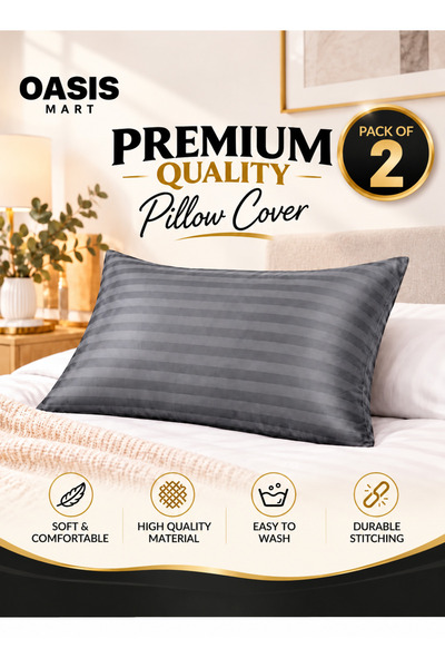 OASIS MART Premium Microfiber Pillowcase, Pack of 1, Soft Breathable Wrinkle-...