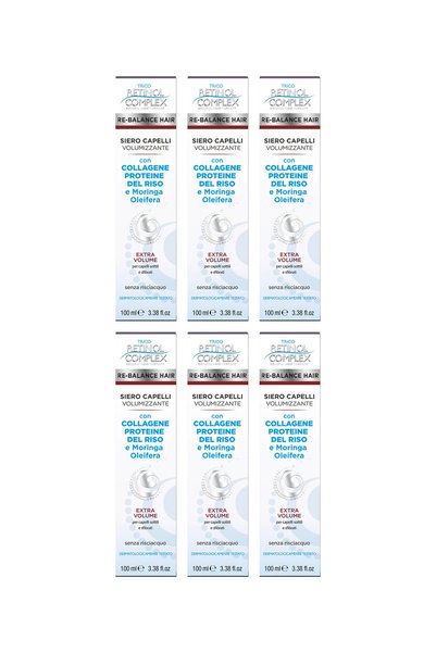 Retinol Complex 6x ПАКЕТ Обемен серум за коса с колаген, оризови протеини и м...
