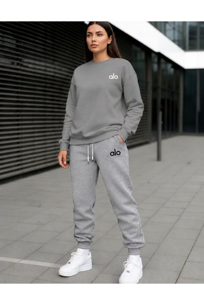 clothes 33 ZERO-NECK BRUSHED INSIDE CHARDON TRACK SUIT, SEASONAL, WITH "ALO" ...