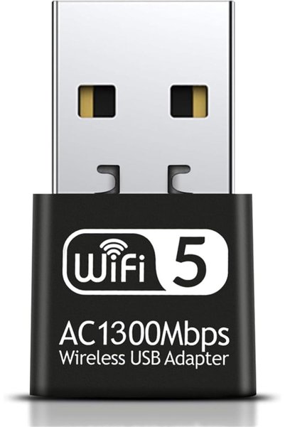 KASTWAVE محول واي فاي USB بسرعة 1300 ميجابت في الثانية لأجهزة الكمبيوتر، محول...