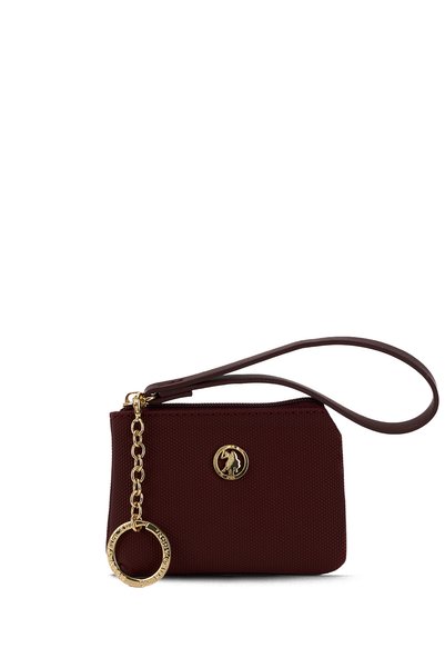 U.S. Polo Assn. حقيبة يد نسائية باللون العنابي، موديل Usc26764.