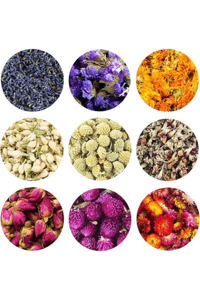 TooGet Fragrant Dried Flowers and Herbs Accessories Decorations 9 Bags Set Dr...