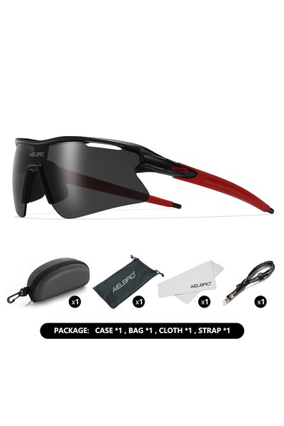 Choice SSYF0868-C10-PK AIELBRO Sports Sunglasses for Men Women Cycling Runnin...