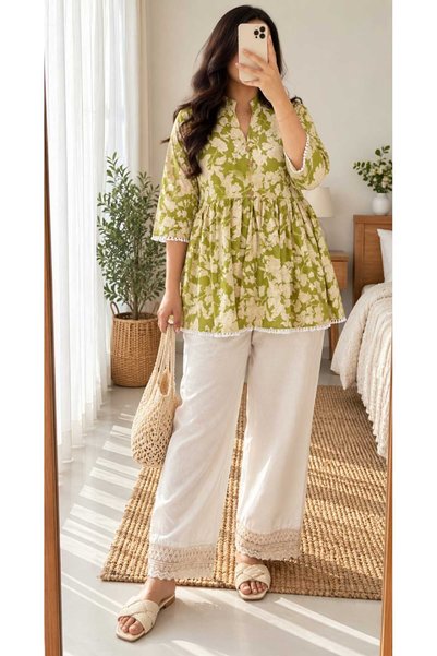 Generic Brand PURE COTTON CORDSET FOR WOMEN