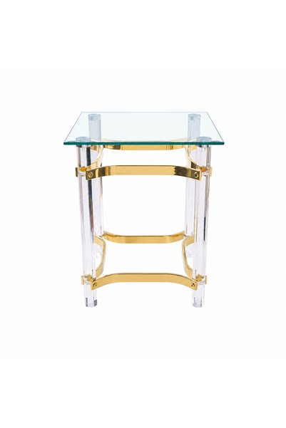 Generic Single Glass Service Table 4545 Gold 3021