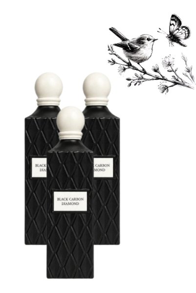 IBRAG 3 قطع عطر كاربون دايموند أسود 200 مل