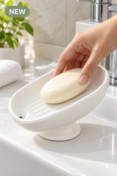 EMİLA HOME Сапунник с вакуумна приставка, с отвод за вода, за монтаж върху ми...