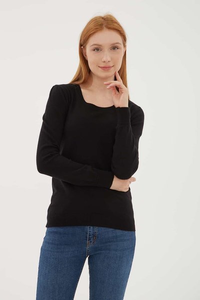 Fashion Friends Regular Fit Bisiklet Yaka Kazak Kadın KAZAK 26K0779K1