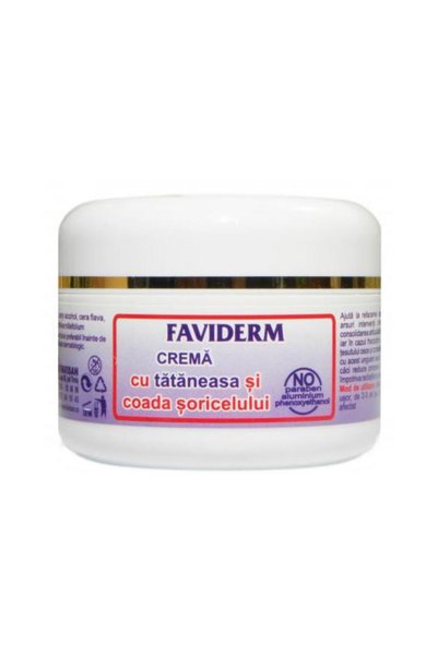 Favisan Crema cu Tataneasa si Coada Soricelului Faviderm Favisan, 50ml