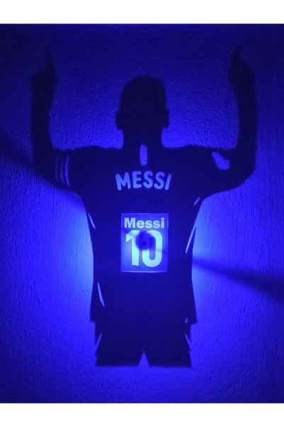 Lumishade Messi Gölge Lambası - Lionel Messi Gece Lambası - Hediye - Dekor - ...