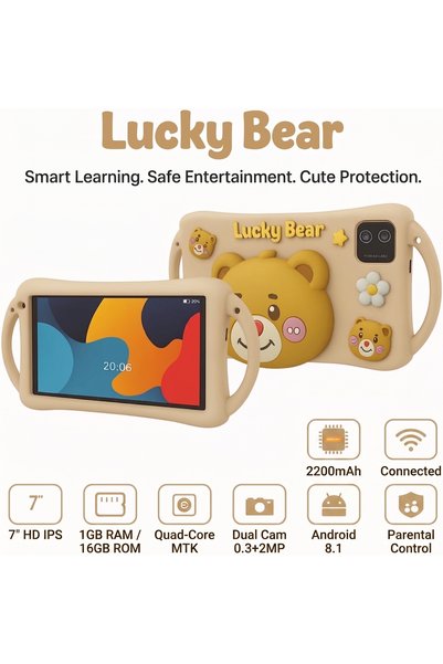 OTEETO تابلت K6 Kids للأطفال بشاشة 7 بوصة ودعم شريحة اتصال | Medina Shop