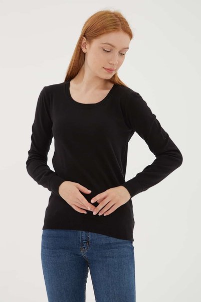 Fashion Friends Regular Fit Bisiklet Yaka Kazak Kadın KAZAK 26K0779K1