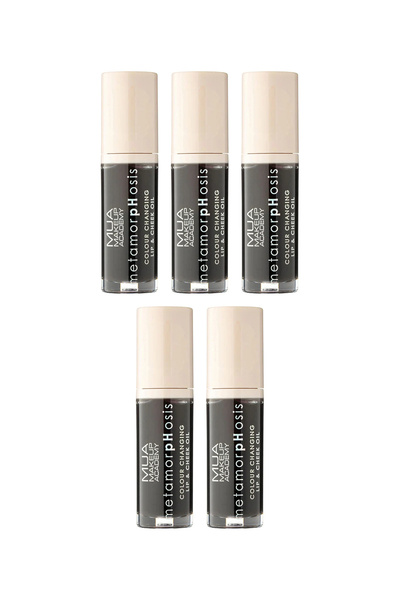 MUA Makeup Academy 5x PACK Metamorphosis Colour Changing Lip & Cheek Oil – Bu...