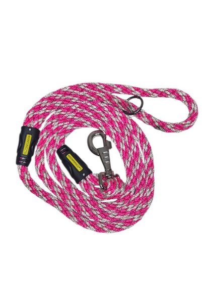 moonparacord حبل للمشي مع الكلاب، مصنوع من الفولاذ المقاوم للصدأ، طوله 120 سم.
