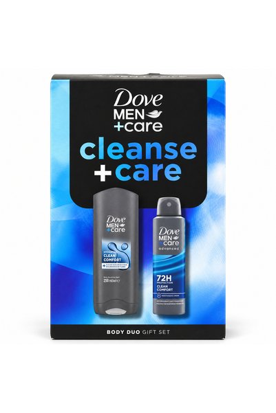 Dove Set cadou pentru îngrijire Men Care Clean Comfort, 250 ml + 150 ml