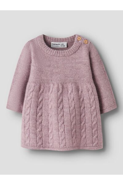 Name it Rochie tricotată cu mâneci lungi