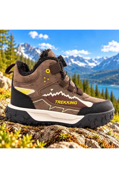 Tutınom Bocanci de trekking pentru exterior, cu șireturi, design sportiv, int...