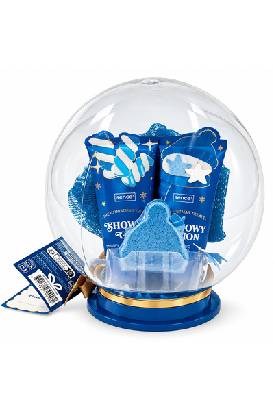SENCE Set cadou pentru îngrijire glob cadou Snow, 30 g + 60 ml + 60 ml + 15 g