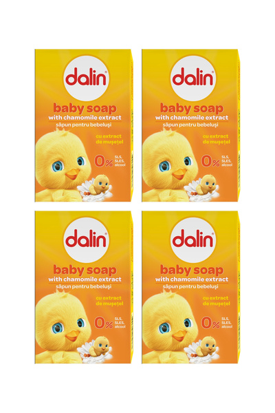 Dalin 4x PACK Solid body soap with chamomile, 100 g,