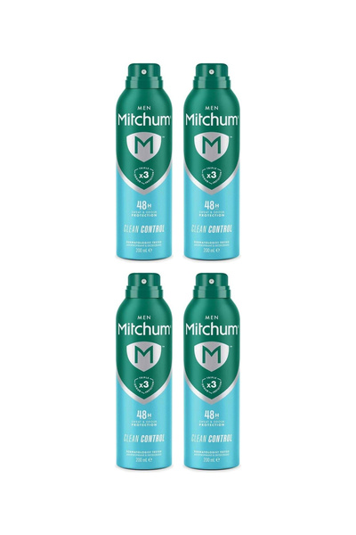 Mitchum 4x PACK Men Triple Odor Defense 48HR Protection Aerosol Deodorant & A...