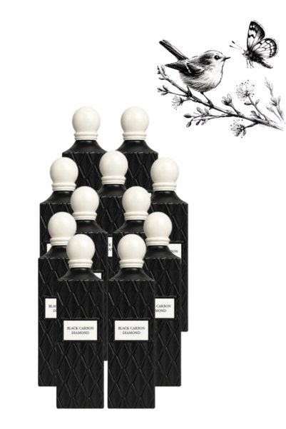 IBRAG 11 قطعة عطر كاربون دايموند أسود 200 مل