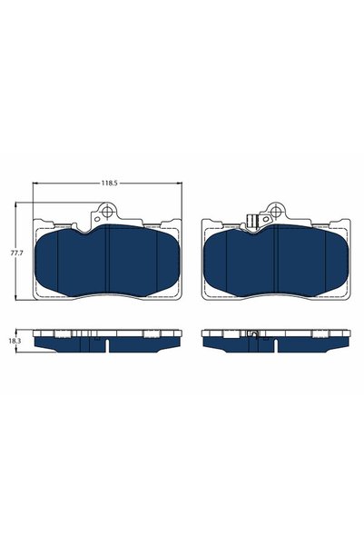 TRW Set plăcuțe de frână, frână pe disc GDB3398BTE