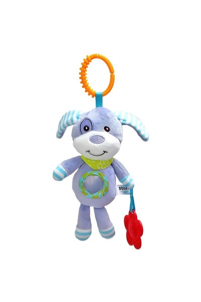 Bambimici Plushie Stroller Toy with Teether Clip-Elephant - Puppy