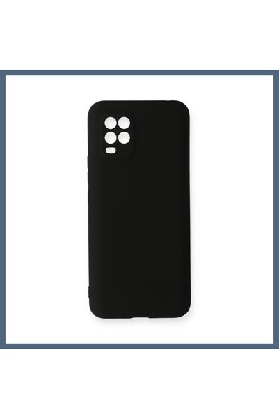 Mi 10 Lite Kılıf First Silikon - Siyah ET1