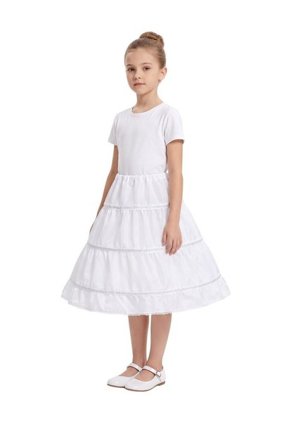 ddaniela Kids White Underskirt Pageant Princess Puffy Petticoat Decorative Dr...