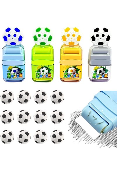 TERRIFI Kids Football Eraser Set 16 PCS, Creative Pencil Erasers for School S...