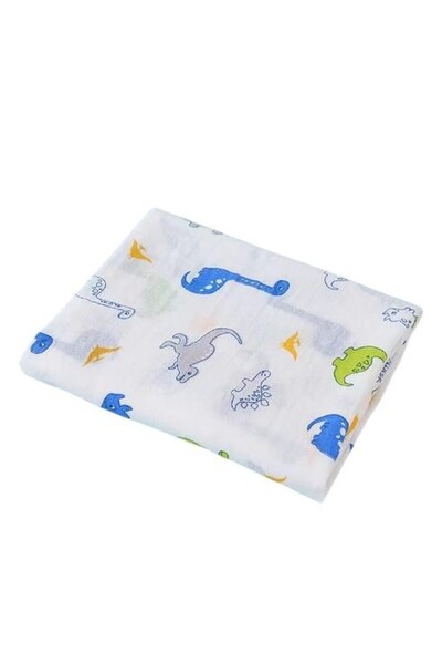 Bambimici Essentials Muslin Swaddle Blanket - Dino