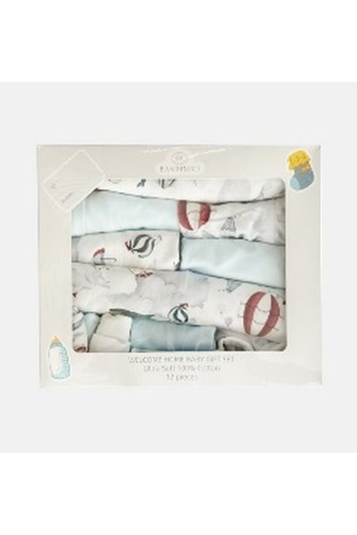 Bambimici Welcome Home Baby Set for Baby Boy Box of 12 - Multicolor