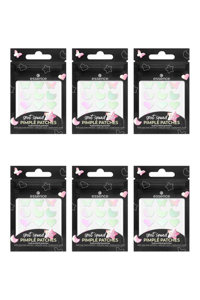 Essence 6x PACK Acne Patches, 10 Starlight Vibes, Spot Squad, 24 pieces,