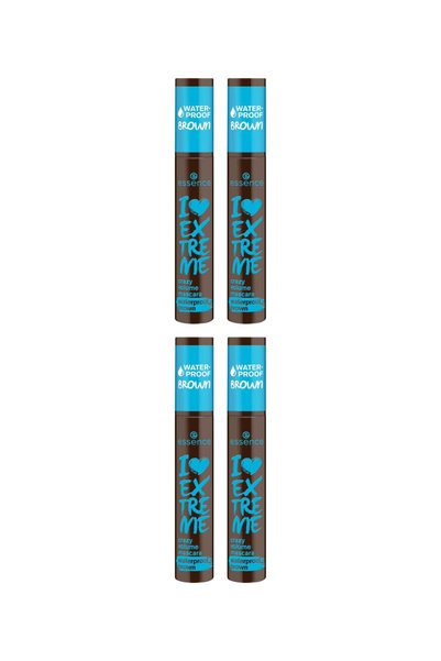 Essence 4x PACHET Mascara rezistentă la apă I LOVE EXTREME, Volum Nebun Maro ...