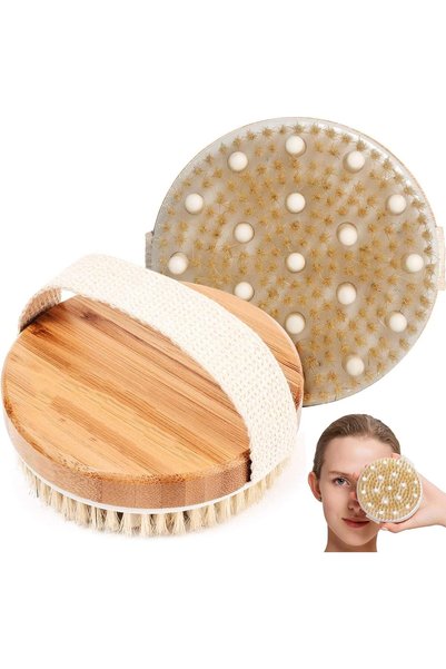 GoodTool Body Brush for Wet or Dry Brushing Removes Dry Skin with Massage Nod...