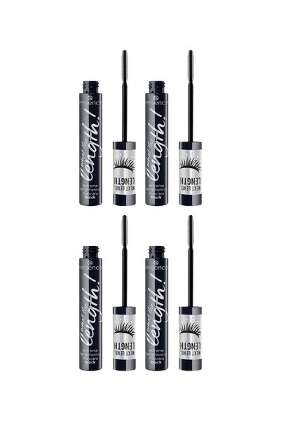 Essence 4x PACK What The Length! Extremely Lengthening Mascara #01-black 10 ml