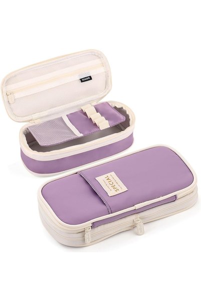 MAMUNU Expandable Pencil case with compartments, Large Capacity Pencil Cases ...