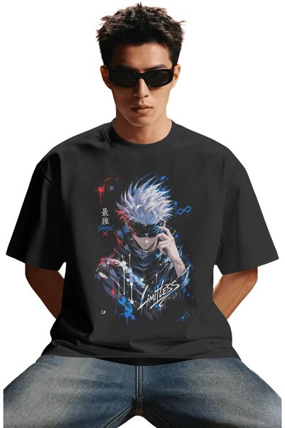 SEVBANO Unisex Oversized Satoru Gojo Jujutsu Kaisen Anime Character Pre-Print...