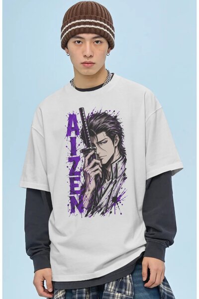 SEVBANO Unisex Oversized Sōsuke Aizen (Sousuke Aizen) Bleach Anime Character ...