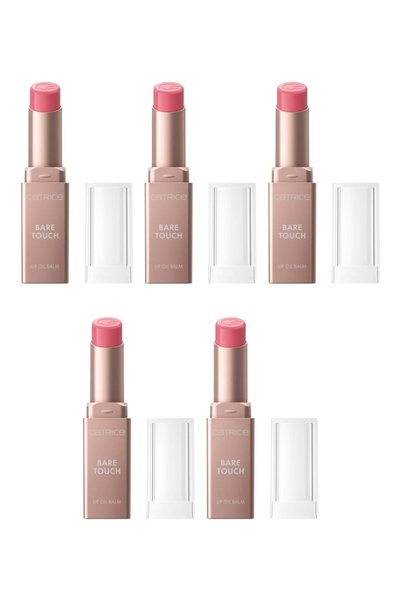 Catrice 5x PACK Bare Touch Lip Oil Balm, 010 Rosé All Day, Catrice, 3 g