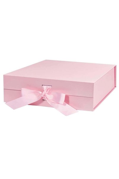 TecV Luxury Magnetic Gift Box, Pink Large Gift Box with Ribbon,Folding Gift B...