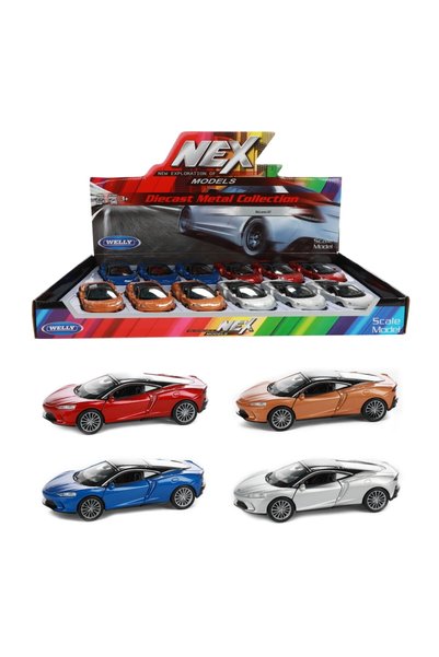Toi-Toys Mașină de colecție turnată sub presiune cu mecanism pull-back McLare...