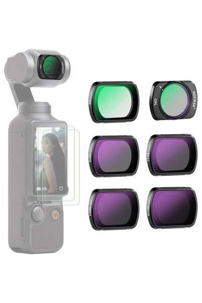 NEEWER مجموعة فلاتر DJI OSMO Pocket 4 و Pocket 3 المغناطيسية (ND و CPL و UV) ...