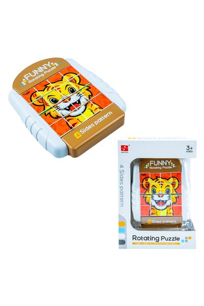 OEM Puzzle educativ rotativ pe 4 fețe, Animale