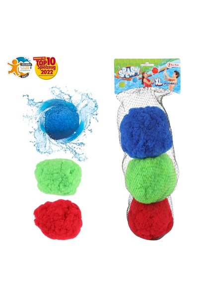 Toi-Toys Bile de burete XL cu stropi de apă, 15 cm, set de 3