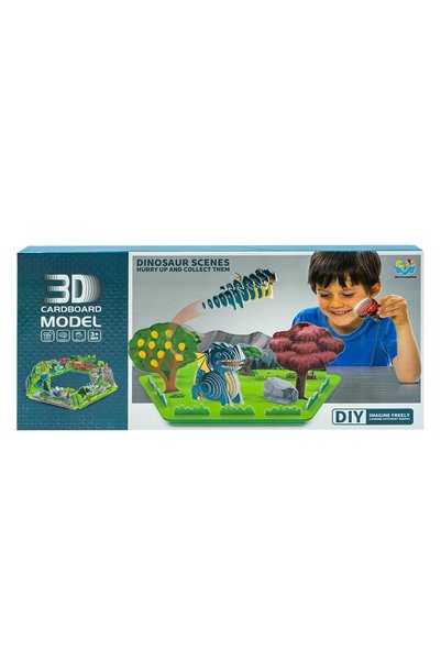 OEM Puzzle 3D cu dinozauri, 44 de piese