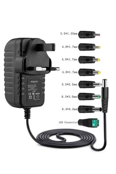 Youque 8 in 1 Universal 12V Power Adapter Connector Charging Cable with 8 Con...